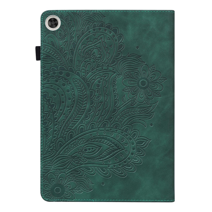 Peacock Embossed Pattern Tpu + Pu Leather Tablet Case