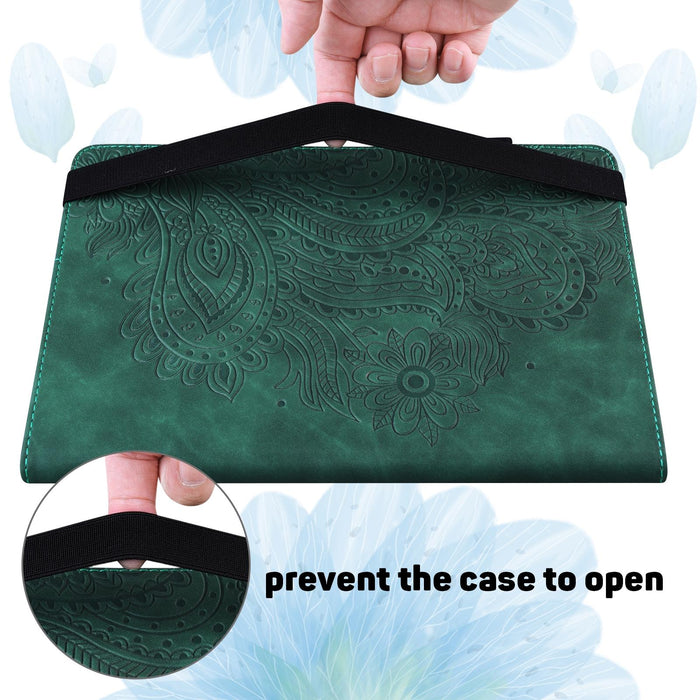 Peacock Embossed Pattern Tpu + Pu Leather Tablet Case