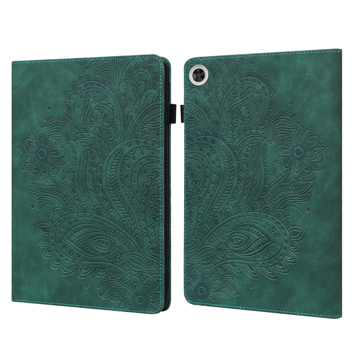 Peacock Embossed Pattern Tpu + Pu Leather Tablet Case