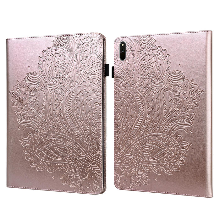 Peacock Embossed Pattern Tpu + Pu Leather Tablet Case