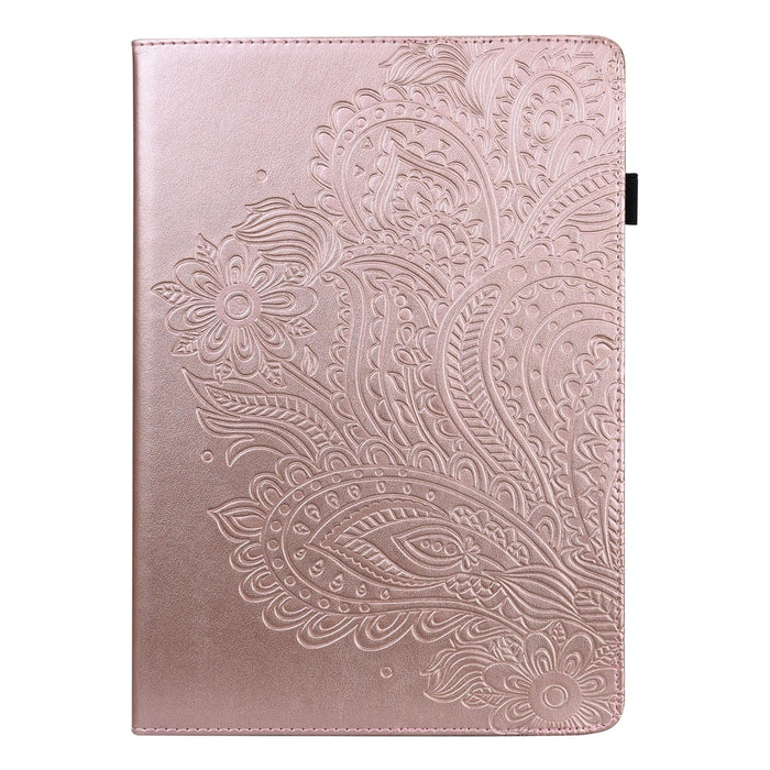 Peacock Embossed Pattern Tpu + Pu Leather Tablet Case
