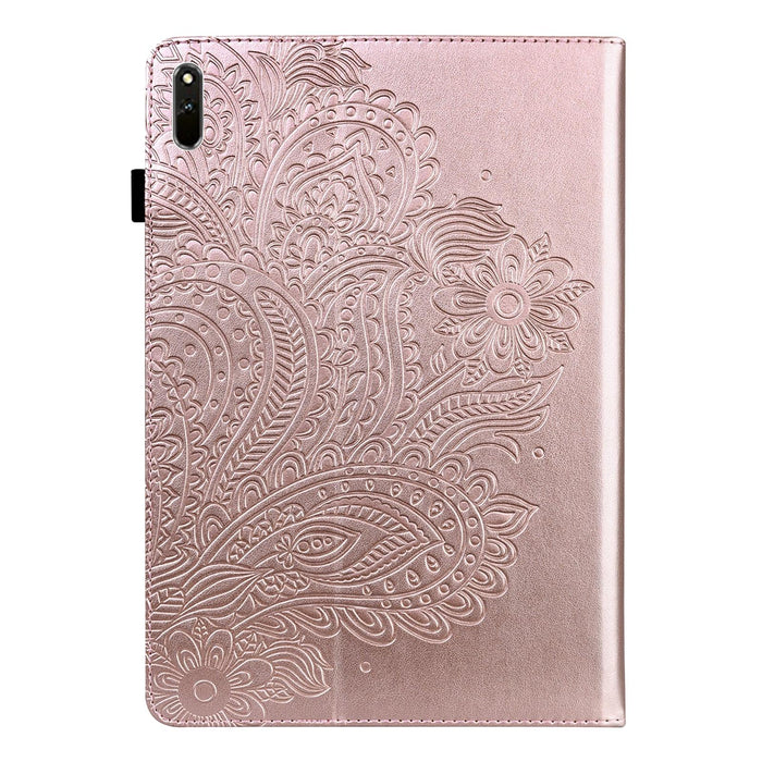 Peacock Embossed Pattern Tpu + Pu Leather Tablet Case