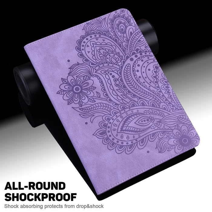 Peacock Embossed Pattern Tpu + Pu Leather Tablet Case