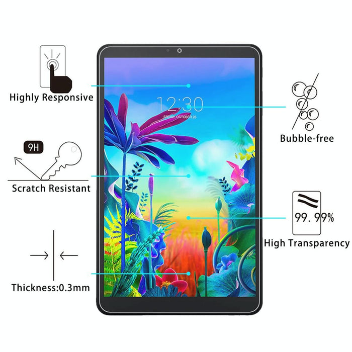 2 Pcs 9H 2.5D Explosion-Proof Tempered Glass Film For Lg G Pad 5 10.1 Inch