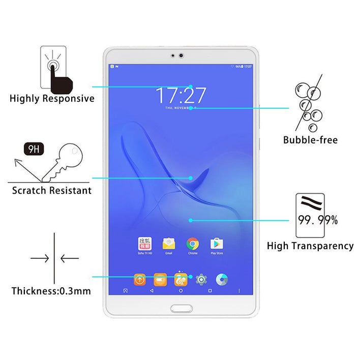 2 Pcs 9H 2.5D Explosion-Proof Tempered Glass Film For Teclast T8