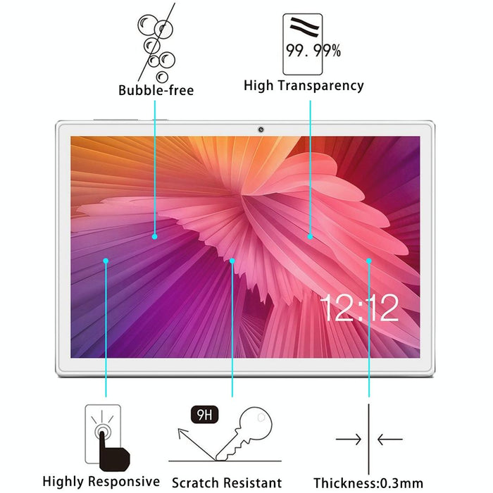 25 Pcs 9H 2.5D Explosion-Proof Tempered Glass Film For Teclast M30