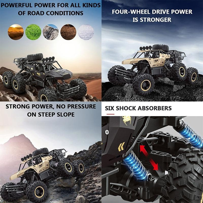 4Wd Oversized Alloy Six Wheel Vehicle Rc Car