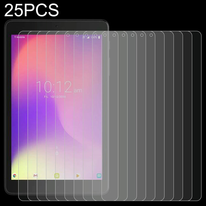 25 Pcs 9H 2.5D Explosion-Proof Tempered Tablet Glass Film For Alcatel 3T 8 Inch