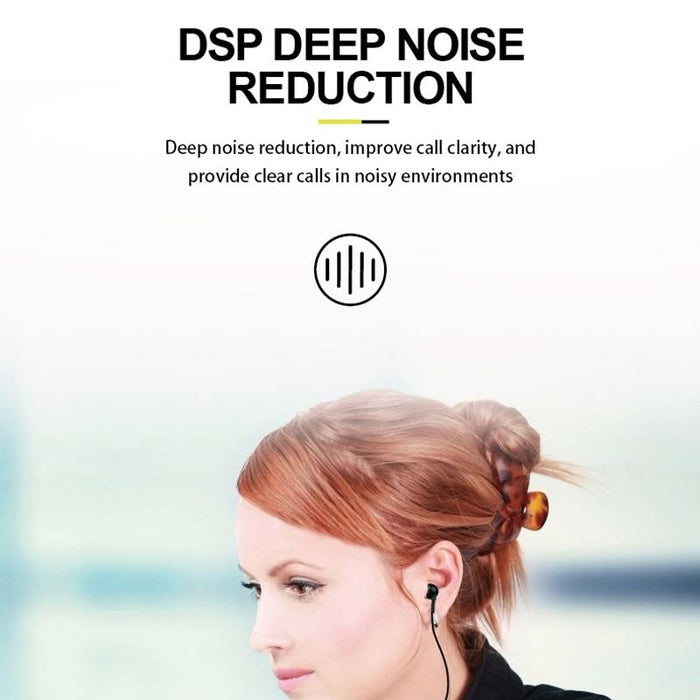 Uk-E20 Dsp Noise Reduction Pull Cable Bluetooth Earphone With Vibration