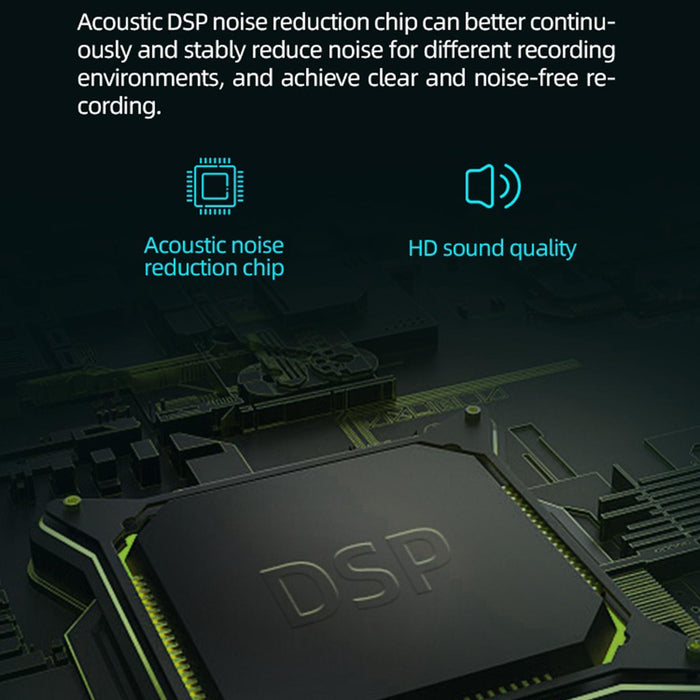 Smart Hd Noise Reduction Voice Control Recording Pen Capacity 8Gb Black