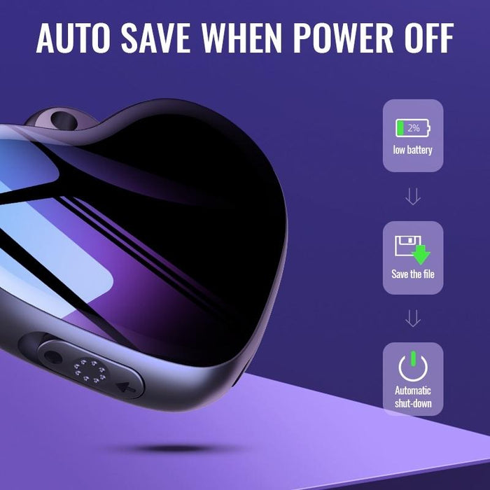 Heart Pendant Smart Hd Noise Reduction Voice Control Recording Pen Capacity 64Gb