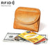 Women Leather Rfid Blocking Coin Purse - Compact Design