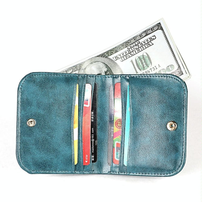 Women Leather Rfid Blocking Coin Purse - Compact Design