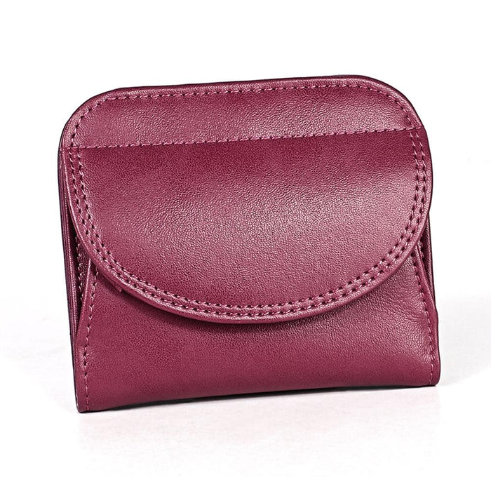 Women Leather Rfid Blocking Coin Purse - Compact Design