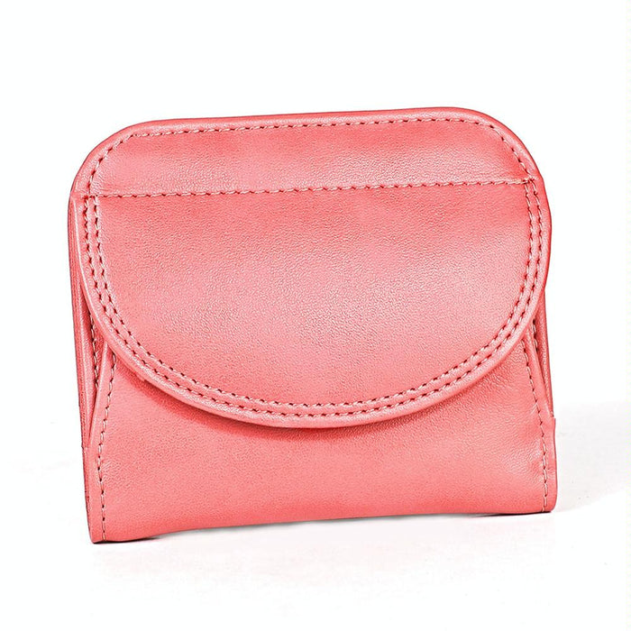 Women Leather Rfid Blocking Coin Purse - Compact Design