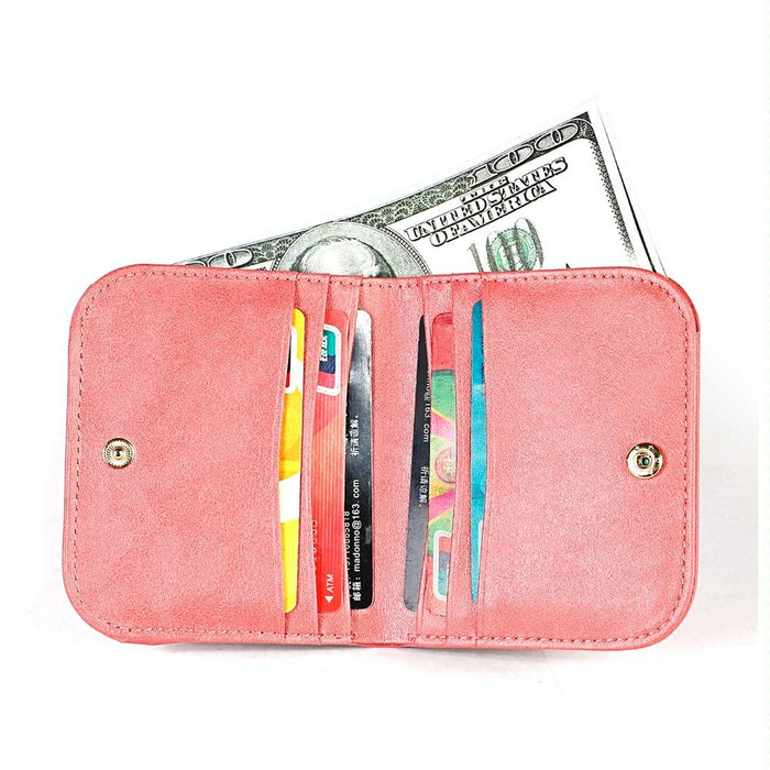 Women Leather Rfid Blocking Coin Purse - Compact Design
