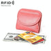 Women Leather Rfid Blocking Coin Purse - Compact Design