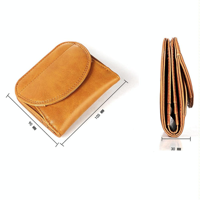 Women Leather Rfid Blocking Coin Purse - Compact Design