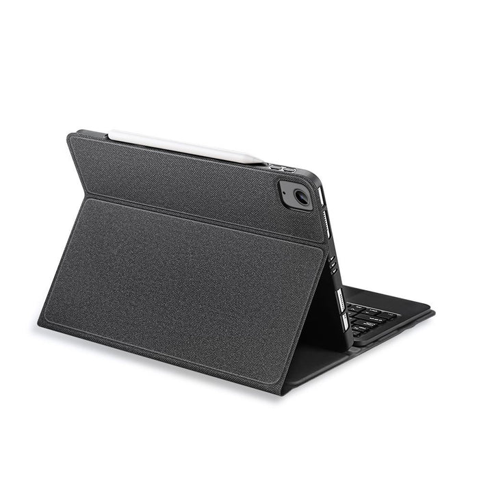 Bluetooth Keyboard Leather Case With Touchpad & Smart Sleep Function For Ipad Air 4/5 / Ipad Pro 11 2018/2020/2021/2022 Black