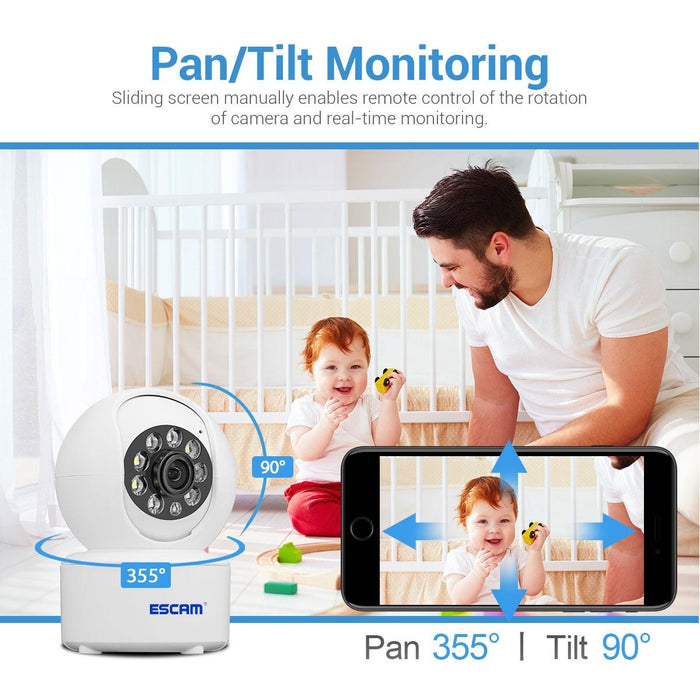 4Mp Indoor Hd Wifi Pan-Tilt Camera Support Motion Detection / Two-Way Audio / Night Vision