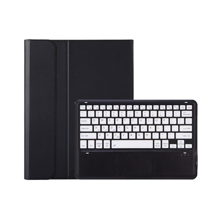 C12B Detachable Pen Slot Bluetooth Keyboard Leather Tablet Case For Ipad Pro 12.9 Inch 2021/2020/2018