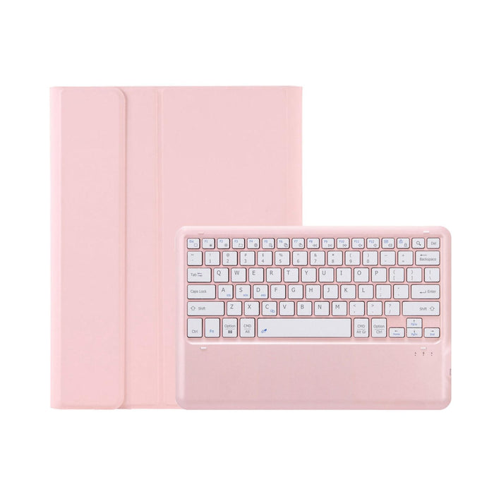 C12B Detachable Pen Slot Bluetooth Keyboard Leather Tablet Case For Ipad Pro 12.9 Inch 2021/2020/2018