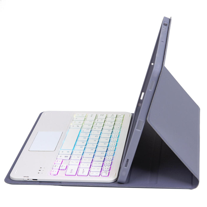 Skin Feel Pen Slot Touch Pad Backlight Bluetooth Keyboard Leather Tablet Case For Ipad 9.7 2018&2017 / Pro 9.7 / Air 2