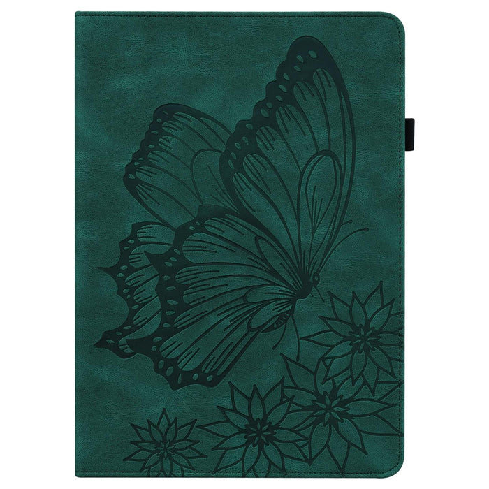 Big Butterfly Embossed Leather Tablet Case