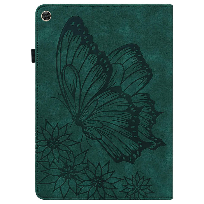 Big Butterfly Embossed Leather Tablet Case