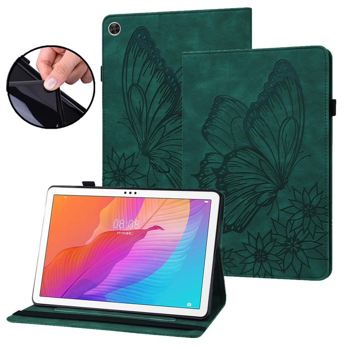 Big Butterfly Embossed Leather Tablet Case