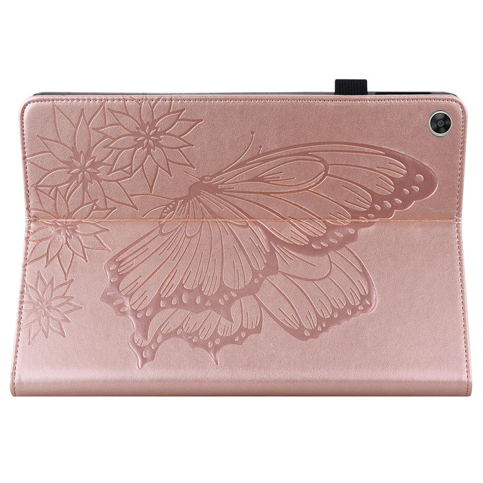 Big Butterfly Embossed Leather Tablet Case