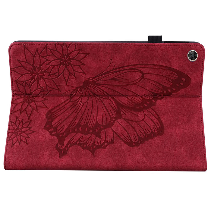 Big Butterfly Embossed Leather Tablet Case