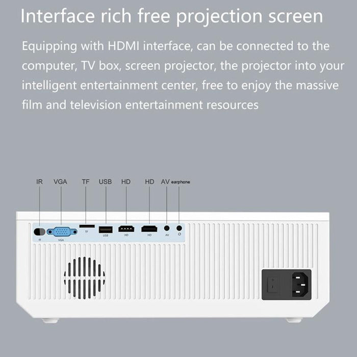 E600S 1920X1080P 400 Ansi Lumens Lcd Led Smart Projector Same Screen Version