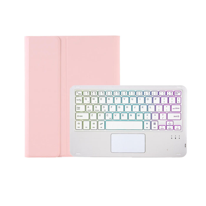 For Samsung Galaxy Tab S6 Lite A610B-As Candy Colour Backlight Bluetooth Keyboard Leather Tablet Case