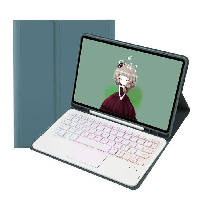 For Samsung Galaxy Tab S6 Lite A610B-As Candy Colour Backlight Bluetooth Keyboard Leather Tablet Case