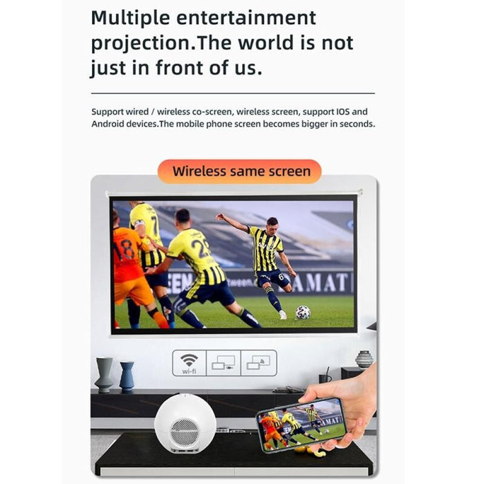 Yg270 + 1280X720P 100 Ansi Lumens Lcd Led Smart Projector Wireless Same Screen Version