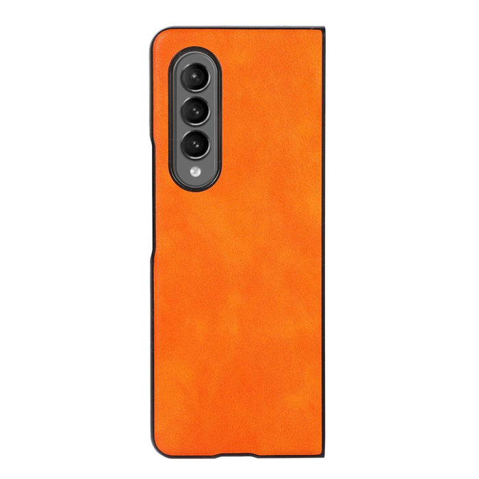 Two Tone Litchi Pu Phone Case For Samsung Galaxy z Fold 4