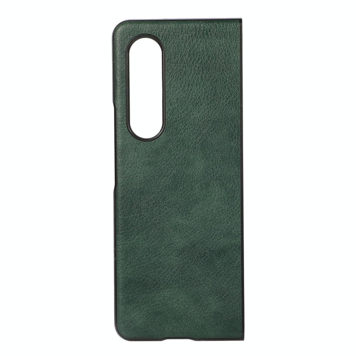 Two Tone Litchi Pu Phone Case For Samsung Galaxy z Fold 4