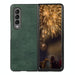 Two Tone Litchi Pu Phone Case For Samsung Galaxy z Fold 4