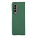 Cross Texture Pu Leather Case For Samsung Fold 4