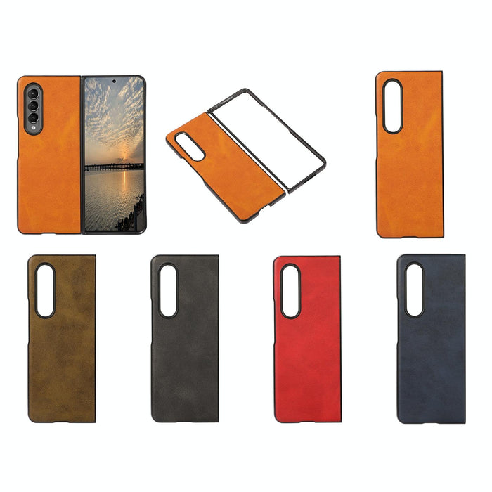 Shockproof Dual Tone Calf Texture Phone Case For Samsung