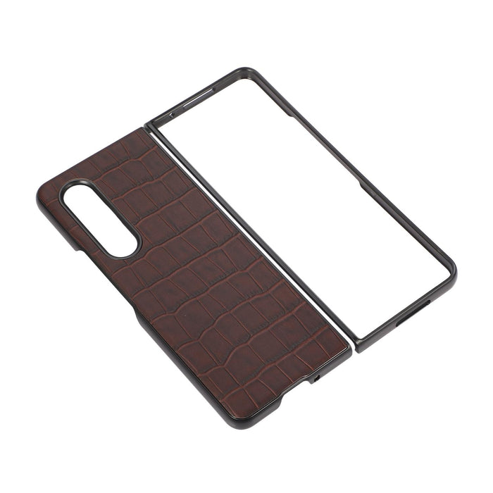 Genuine Leather Crocodile Texture Phone Case For Samsung