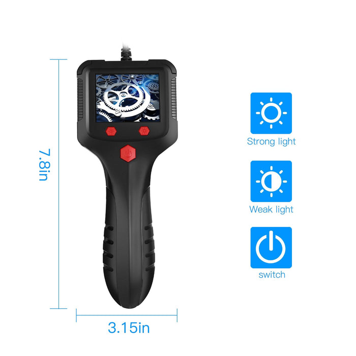 5.5Mm Camera 2.4 Inch Hd Handheld Industrial Endoscope With Lcd Screen Length 2M