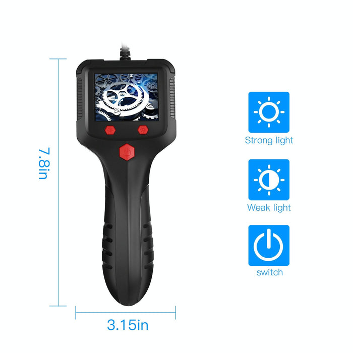 5.5Mm Camera 2.4 Inch Hd Handheld Industrial Endoscope With Lcd Screen Length 5M