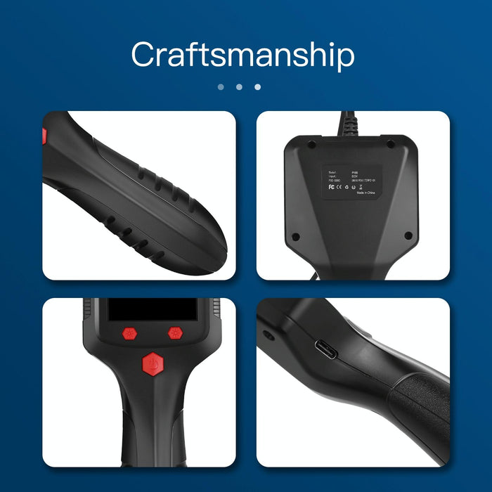 8Mm Camera 2.4 Inch Hd Handheld Industrial Endoscope With Lcd Screen Length 2M