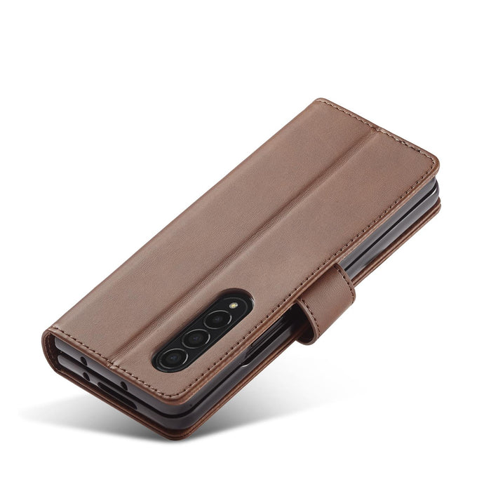 Calf Leather Phone Case For Samsung Galaxy z Fold 4 5g