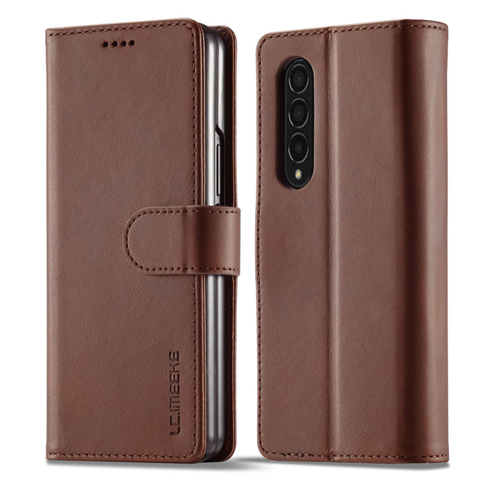 Calf Leather Phone Case For Samsung Galaxy z Fold 4 5g