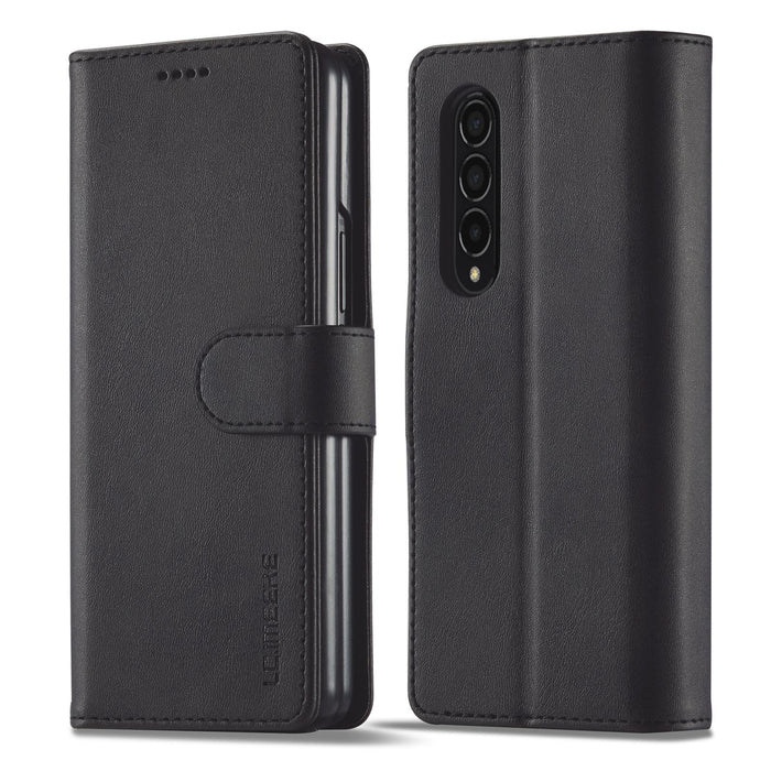 Calf Leather Phone Case For Samsung Galaxy z Fold 4 5g