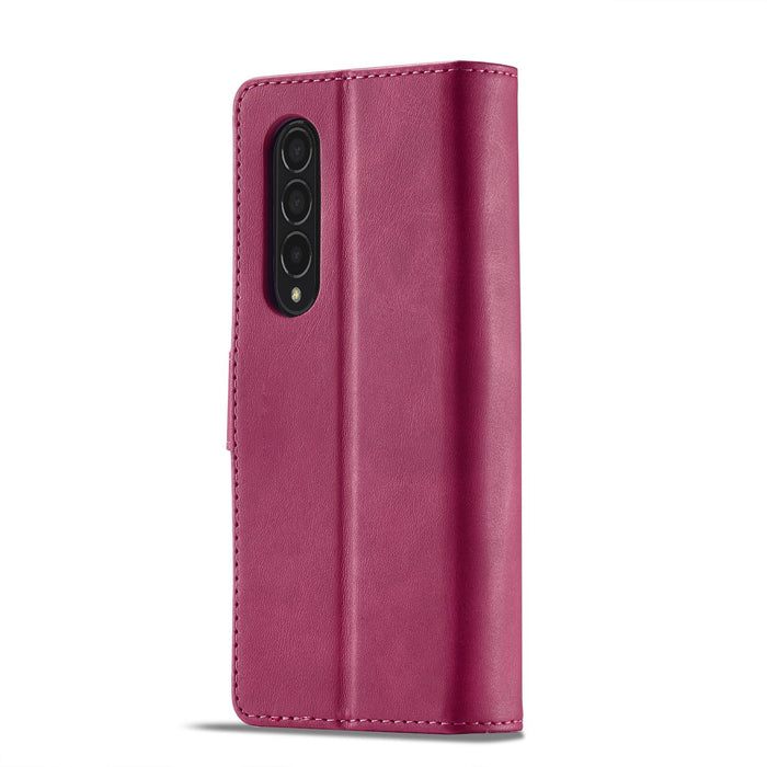 Calf Leather Phone Case For Samsung Galaxy z Fold 4 5g