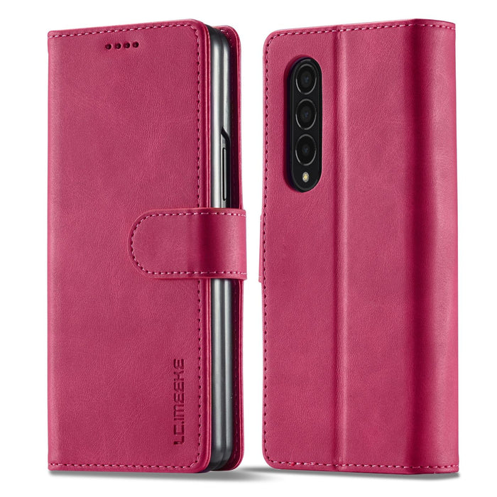 Calf Leather Phone Case For Samsung Galaxy z Fold 4 5g